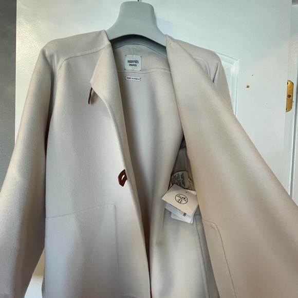 Hermès 2022 new cashmere overcoat with tag - Picture 5 of 8